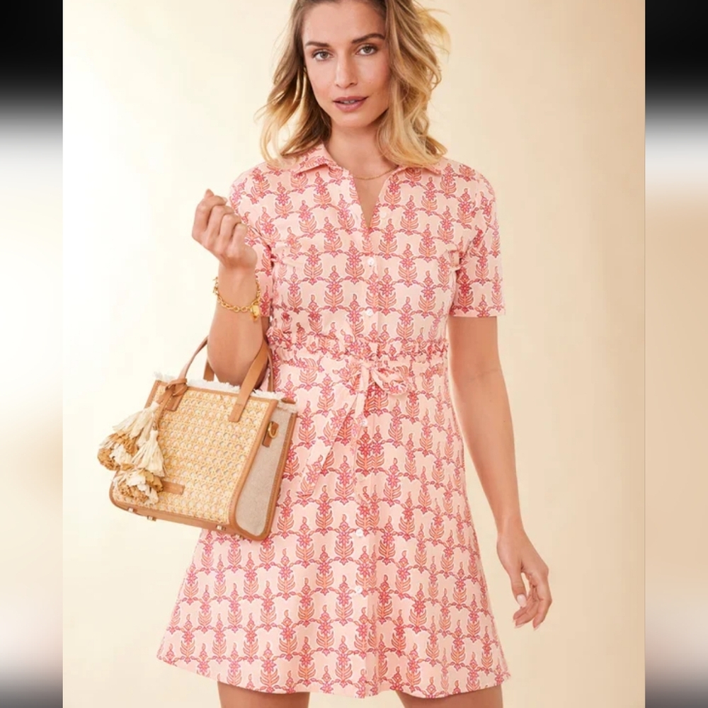 NWT Spartina River Shirt Dress Callawassie Blooms, Size XS